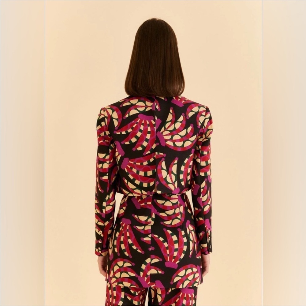 Farm Rio: Colorful Patterned cut out Blazer - Picture 2 of 13